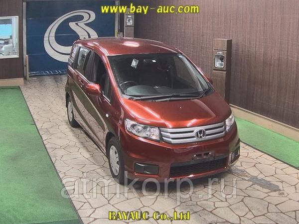 Минивэн HONDA FREED SPIKE кузов GB3 модификация G Just Selection гв 2010 пробег 32 т.км оранжевый коричневый